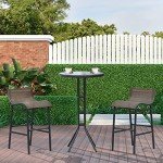 Outsunny 3-Piece Patio Bistro Set for Two