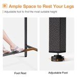 Black 39 Inch Outdoor Bar Table for Patio