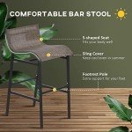 Outsunny 3-Piece Patio Bistro Set for Two