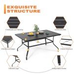 NUU GARDEN 6-Person Outdoor Dining Table
