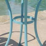 Colmar 3-Piece Matte Blue Bistro Set