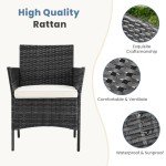 4-Piece Modern Wicker Patio Furniture Set