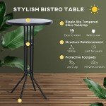 Outsunny 3-Piece Patio Bistro Set for Two