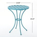 Colmar 3-Piece Matte Blue Bistro Set