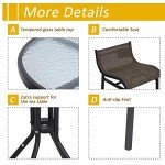 Outsunny 3-Piece Patio Bistro Set for Two