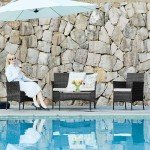 4-Piece Modern Wicker Patio Furniture Set