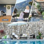 4-Piece Modern Wicker Patio Furniture Set