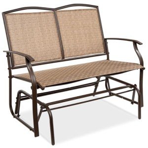 Outdoor 2-Person Patio Swing Glider Bench