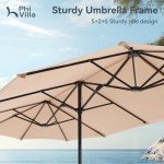 8-Piece Outdoor Dining Set with 13ft Umbrella