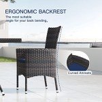 Kullavik 10-Piece Rattan Patio Dining Set