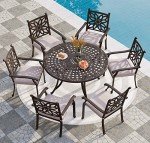PHI VILLA 7-Piece Patio Dining Set for 6