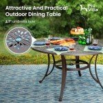 PHI VILLA 7-Piece Patio Dining Set for 6
