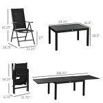 9-Piece Outdoor Patio Dining Set for 8