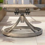 9-Piece Aluminum Patio Dining Set with Swivel Chairs