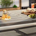 9-Piece Aluminum Patio Dining Set with Swivel Chairs