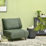 HOMCOM Lightweight Round Concrete Finish Side Table
