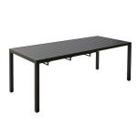 Expandable Metal Outdoor Dining Table for 8