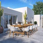 Brampton 11-Piece Outdoor Dining Set in Teak