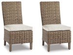 Beachcroft Outdoor Wicker Dining Chair Set - 2 Pack