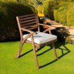 Hermosa Acacia Wood Arm Chairs, 2-Piece Set