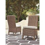 Beachcroft Outdoor Wicker Dining Chair Set - 2 Pack