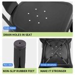 Set of 2 Metal Patio Dining Chairs