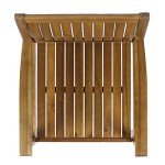 Teague Acacia Wood Outdoor Dining Chairs Set of 2