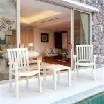 Sunshine White Resin Patio Dining Arm Chairs - 2 Pack