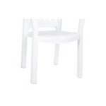 Sunshine White Resin Patio Dining Arm Chairs - 2 Pack