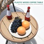 5-Piece All-Weather Outdoor Wicker Furniture Set