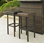 Crosley Palm Harbor Wicker Outdoor Bar Stools, 2-Pack