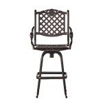 Avon Outdoor Cast Aluminum Bar Stools - Set of 2