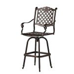 Avon Outdoor Cast Aluminum Bar Stools - Set of 2