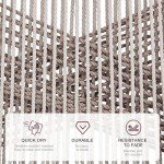 Set of 2 Modern Rattan Counter Height Bar Stools