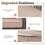 Sunsitt 3-Piece Wicker Bar Table and Stools Set