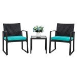Shintenchi 3-Piece Modern Wicker Patio Set