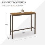 Cozyman 45" Outdoor Bar Table for Any Space