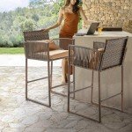 VINGLI 3-Piece Wicker Patio Bar Set