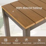 Cozyman 45" Outdoor Bar Table for Any Space