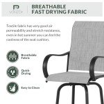VONZOY 5-Piece Outdoor Bar Stool Set - Grey