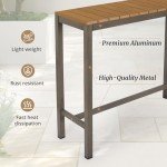 Cozyman 45" Outdoor Bar Table for Any Space