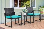 Shintenchi 3-Piece Modern Wicker Patio Set