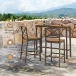 Cozyman 45" Outdoor Bar Table for Any Space