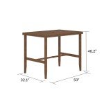 Brown Steel Patio Bar Table by COSCO