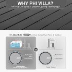 PHI VILLA 40" High Top Outdoor Bar Table