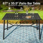 PHI VILLA 40" High Top Outdoor Bar Table