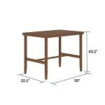 Brown Steel Patio Bar Table by COSCO