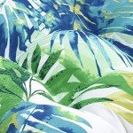 Tropic Floral Wicker Chair Cushions - Blue/Green