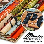 Waterproof Outdoor Pillow Covers Set of 4
