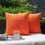 Set of 2 Waterproof Autumn Throw Pillow Covers